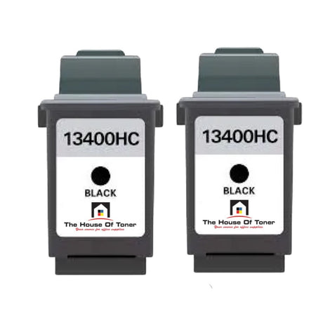 Compatible Ink Cartridge Replacement For LEXMARK 13400HC (Black) 600 YLD (2-Pack)