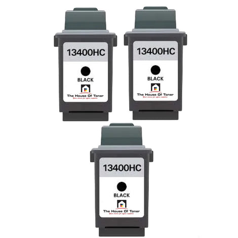 Compatible Ink Cartridge Replacement For LEXMARK 13400HC (Black) 600 YLD (3-Pack)
