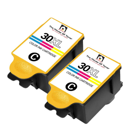 Compatible Ink Cartridge Replacement for KODAK 1341080 (30XL) Tri-Color (550 YLD) 2-Pack