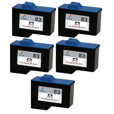 Compatible Ink Cartridge Replacement For Lexmark 18L0042 (83, Color) 450 YLD (5-Pack)