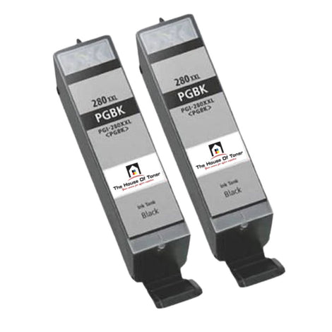 Compatible Toner Cartridge Replacement for CANON 1967C001 (PGI-280XXL) Black (25.7ML) 2-Pack