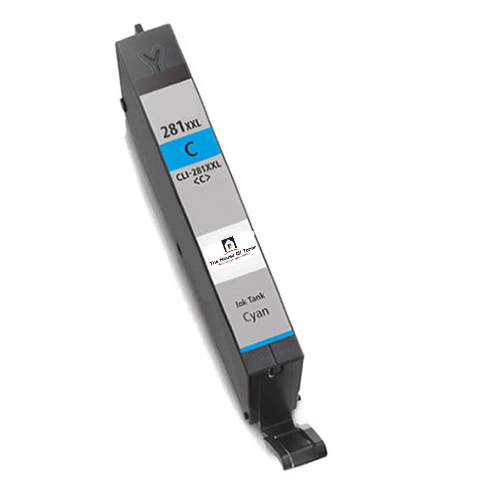 Compatible Ink Cartridge Replacement for CANON 1980C001 (CLI-281XXLC) Extra High Cyan (11.7ML)