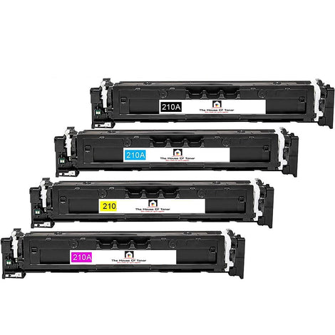 Compatible Toner Cartridge Replacement for HP W2103A, W2101A, W2102A, W2100A (210A) Magenta, Cyan, Yellow, Black (1.8K YLD) 4-Pack