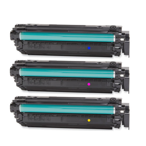 Compatible High Yield Cyan, Yellow, Magenta Toner Ctg Replacement for HP W2131X, W2132X, W2133X (213X) Compatible (3 Pack)