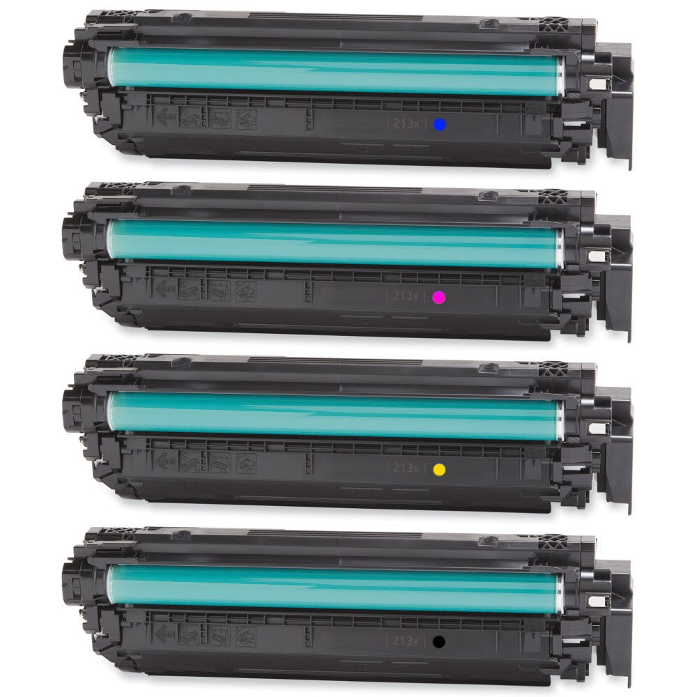 Compatible High Yield Black, Cyan, Yellow, Magenta Toner Ctg Replacement for HP W2130X, W2131X, W2132X, W2133X (213X) Compatible (4 Pack)