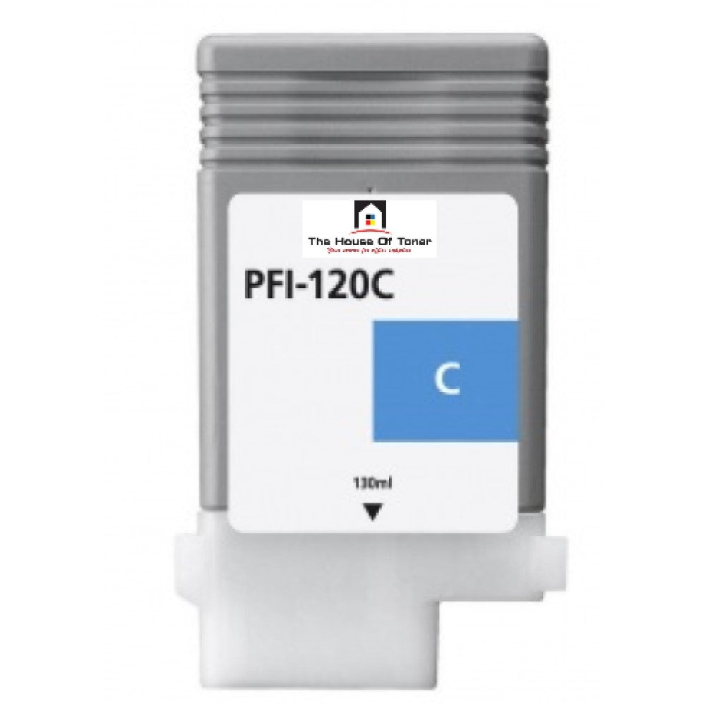 Compatible Ink Cartridge Replacement For CANON 2886C001 (PFI-120C) Cyan (130 ML)