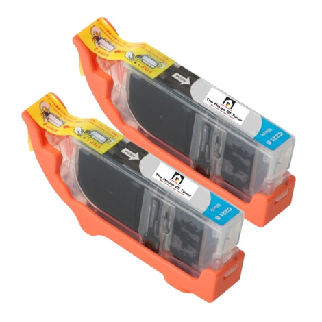 Compatible Ink Cartridge Replacement for CANON 2946B001AA (CLI-221BK) Black (420 YLD) 2-Pack