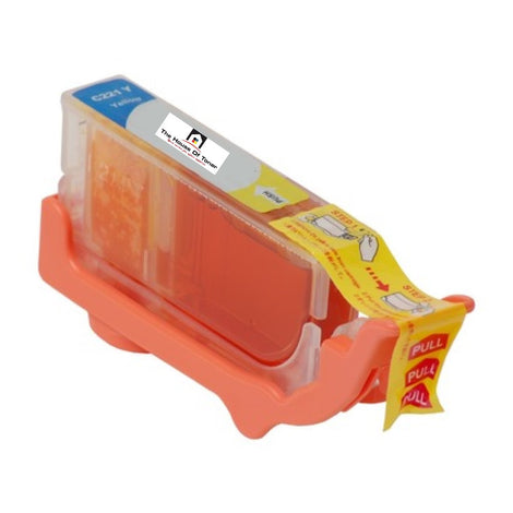 Compatible Ink Cartridge Replacement for CANON 2949B001AA (CLI-221Y) Yellow (420 YLD)