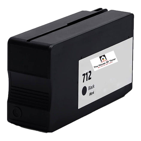 Compatible Ink Cartridge Replacement For HP 3ED71A (712) Black (80ML)
