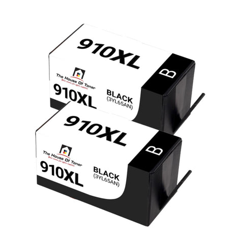 Compatible Ink Cartridge Replacement For HP 3YL65AN (910XL) Black (825 YLD) 2-Pack