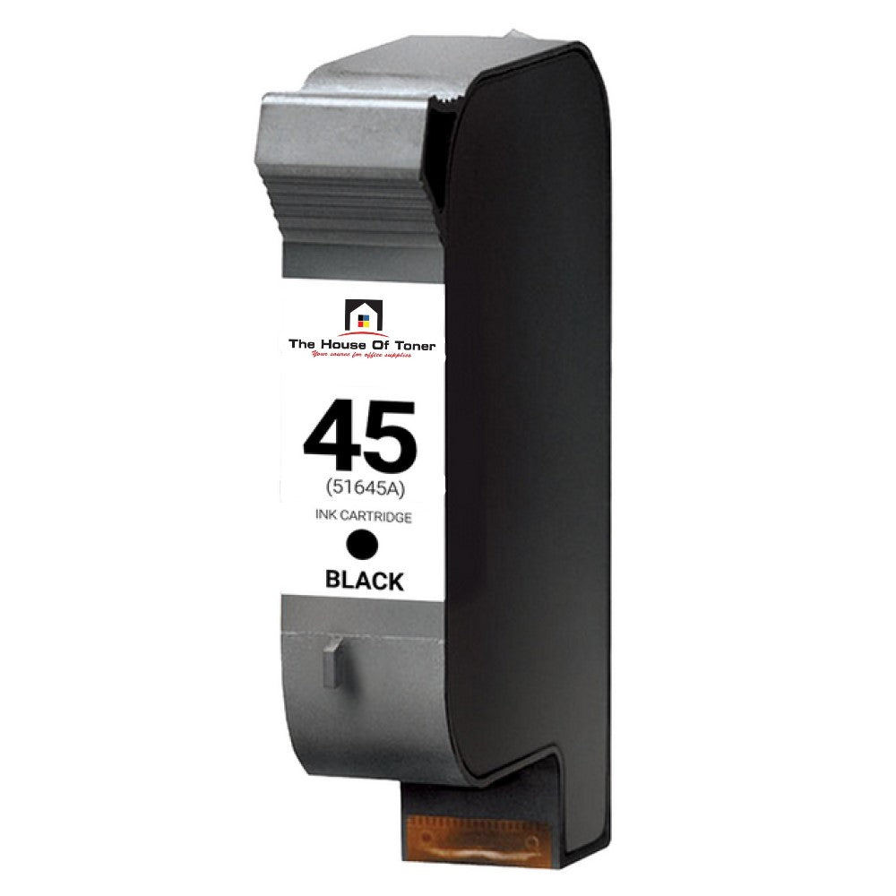 Compatible Ink Cartridge Replacement for HP 51645A (45) Black (830 YLD)