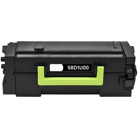 Compatible Toner Cartridge Replacement for Lexmark 58D1U00 Ultra Black High Yield (55K YLD)