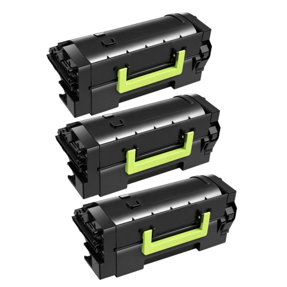 Compatible Toner Cartridge Replacement for Lexmark 58D1X00 Extra Black High Yield (30K YLD) 3 Pack