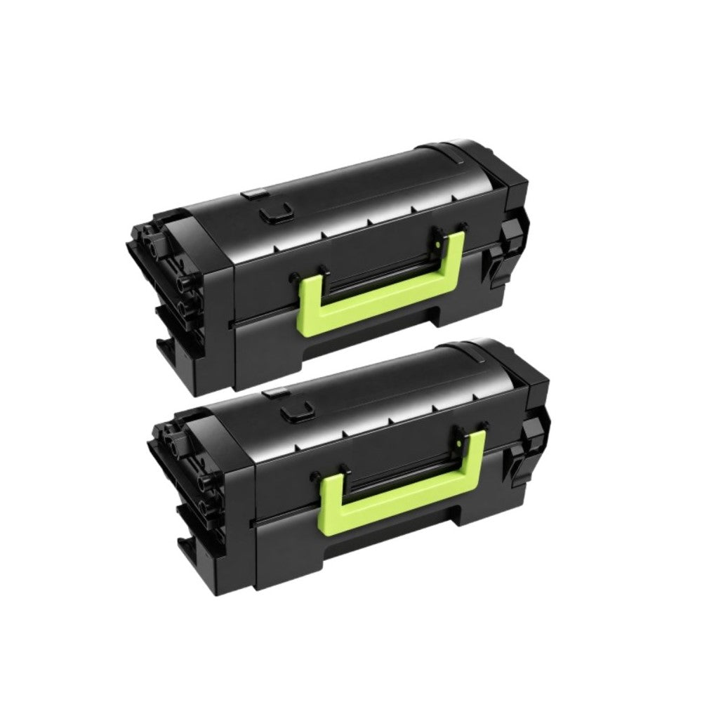 Compatible Toner Cartridge Replacement for Lexmark 58D1X00 Extra Black High Yield (30K YLD) 2 Pack