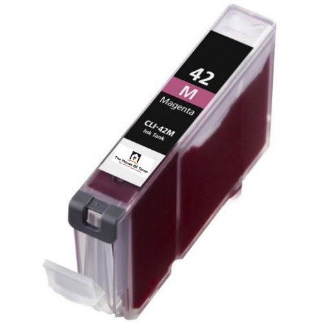 Compatible Ink Cartridge Replacement for CANON 6386B002 (CLI-42M, CLI42M) Magenta (600 YLD)