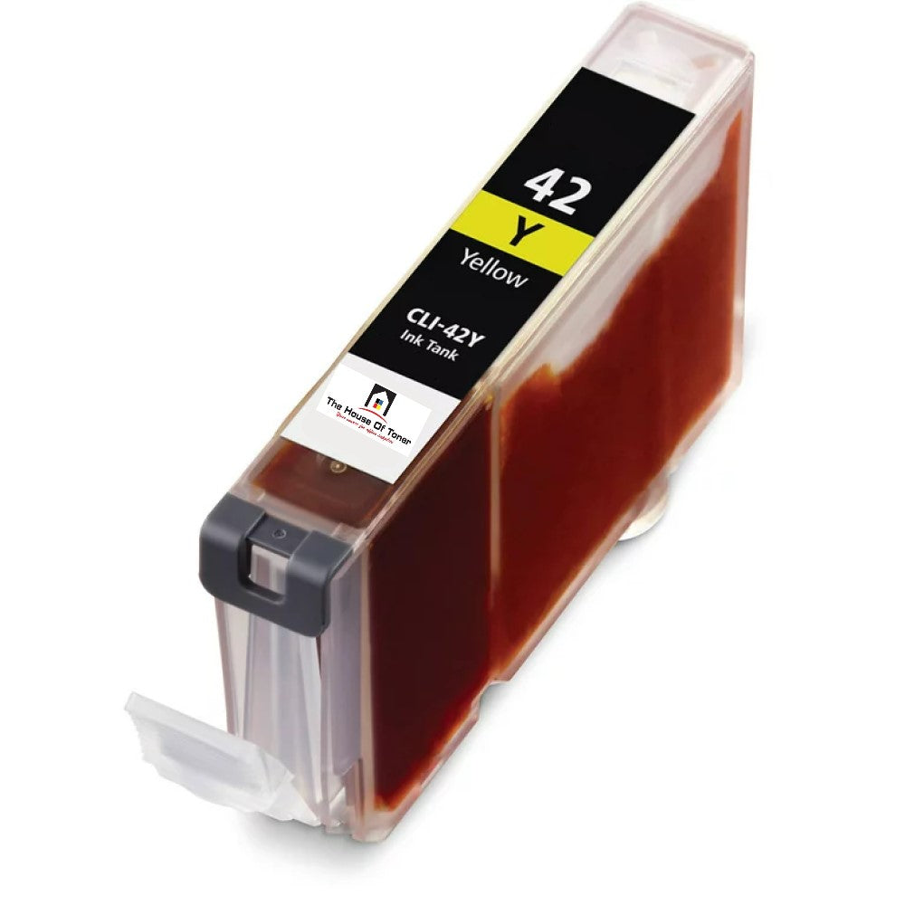 Compatible Ink Cartridge Replacement for CANON 6387B002 (CLI-42Y, CLI42Y) Yellow (600 YLD)