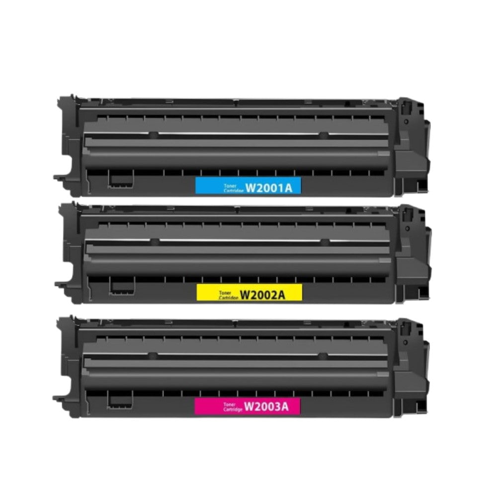 Compatible Cyan, Magenta, Yellow Toner Cartridge Replacement for HP W2001A, W2002A, W2003A (658A) Compatible (3 Pack)
