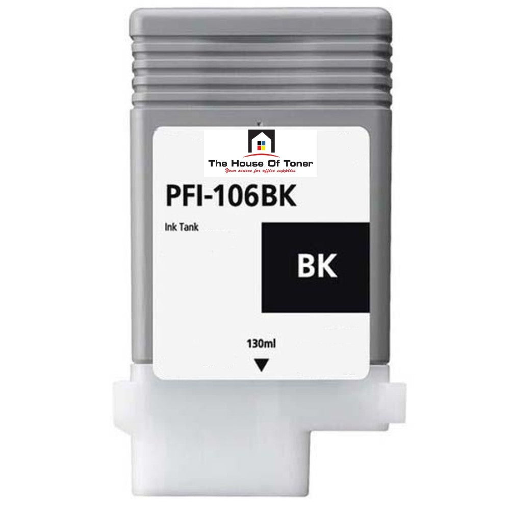 Compatible Ink Cartridge Replacement For CANON 6621B001 (PFI-106BK) Black (130 ML)