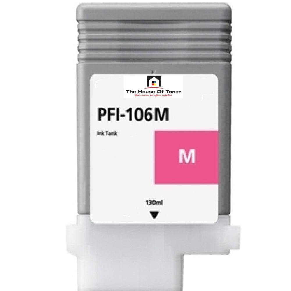 Compatible Ink Cartridge Replacement For CANON 6623B001 (PFI-106M) Magenta (130 ML)