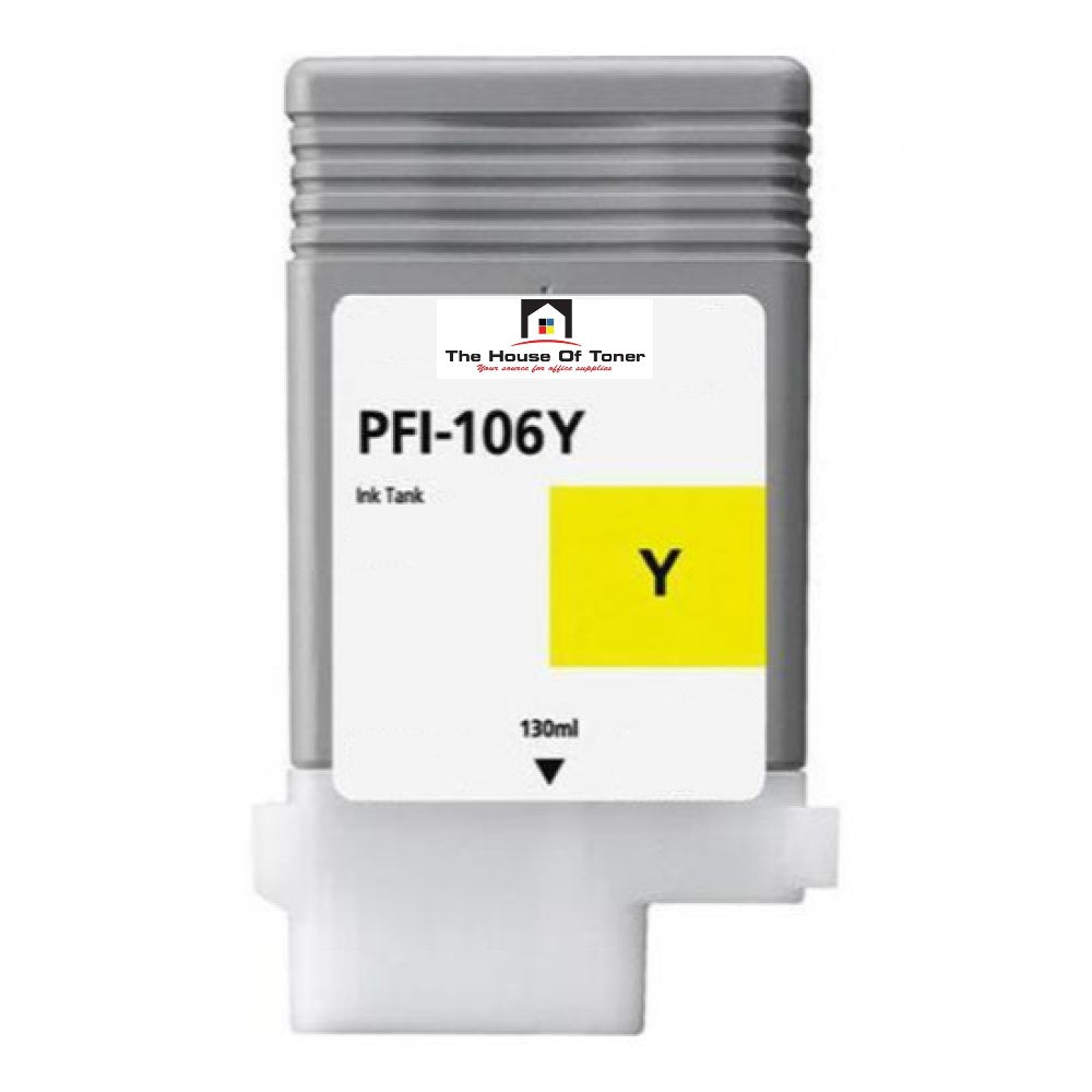 Compatible Ink Cartridge Replacement For CANON 6624B001 (PFI-106Y) Yellow (130 ML)