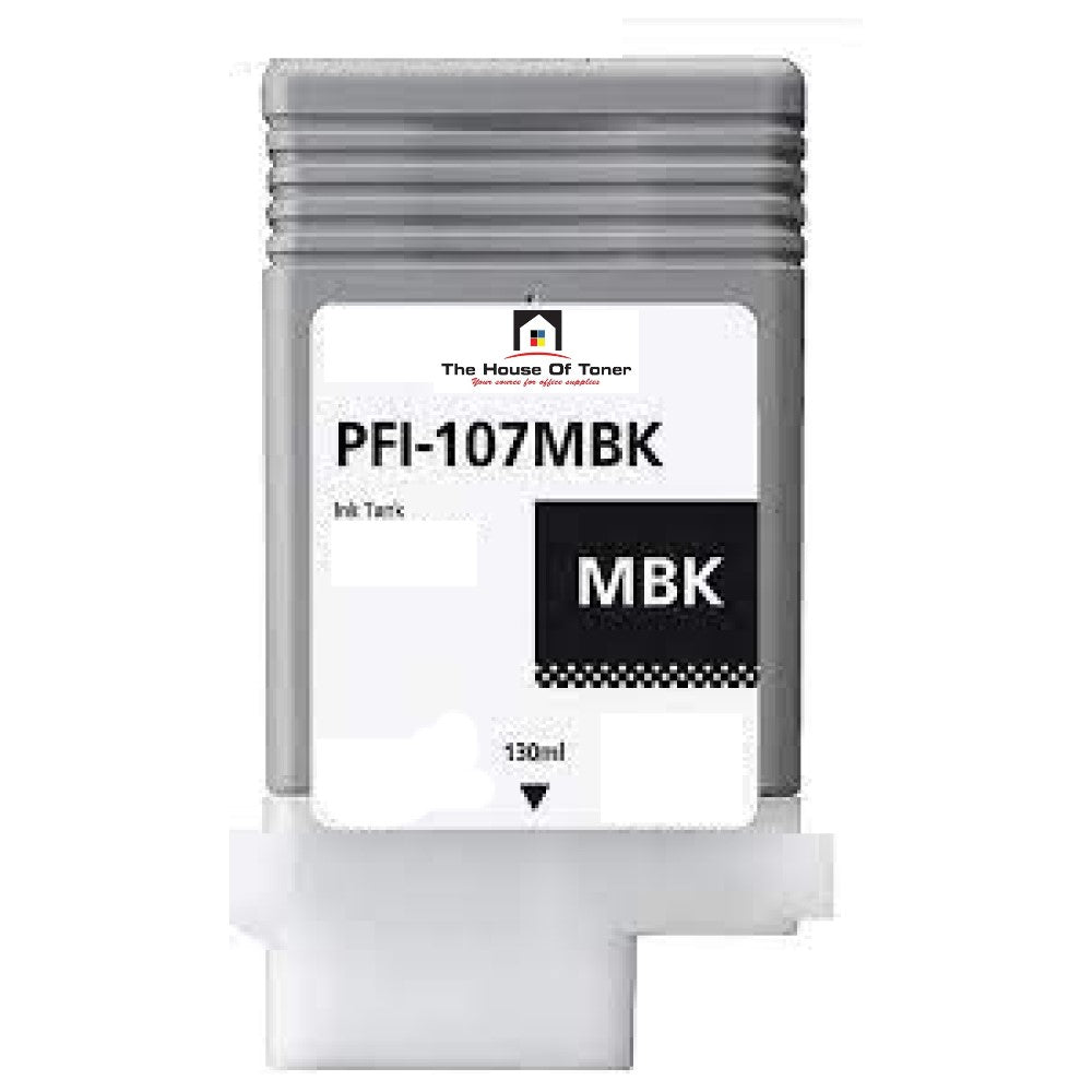 Compatible Ink Cartridge Replacement For CANON 6704B001 (PFI-107MBK) Matte Black (130 ML)