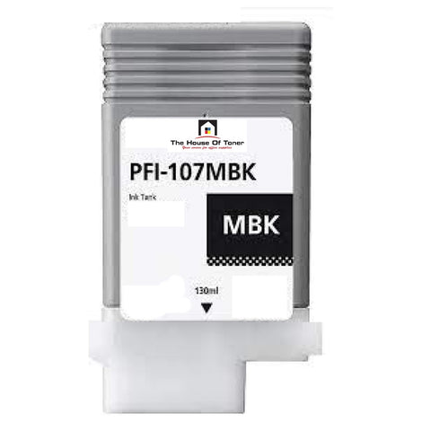 Compatible Ink Cartridge Replacement For CANON 6704B001 (PFI-107MBK) Matte Black (130 ML)