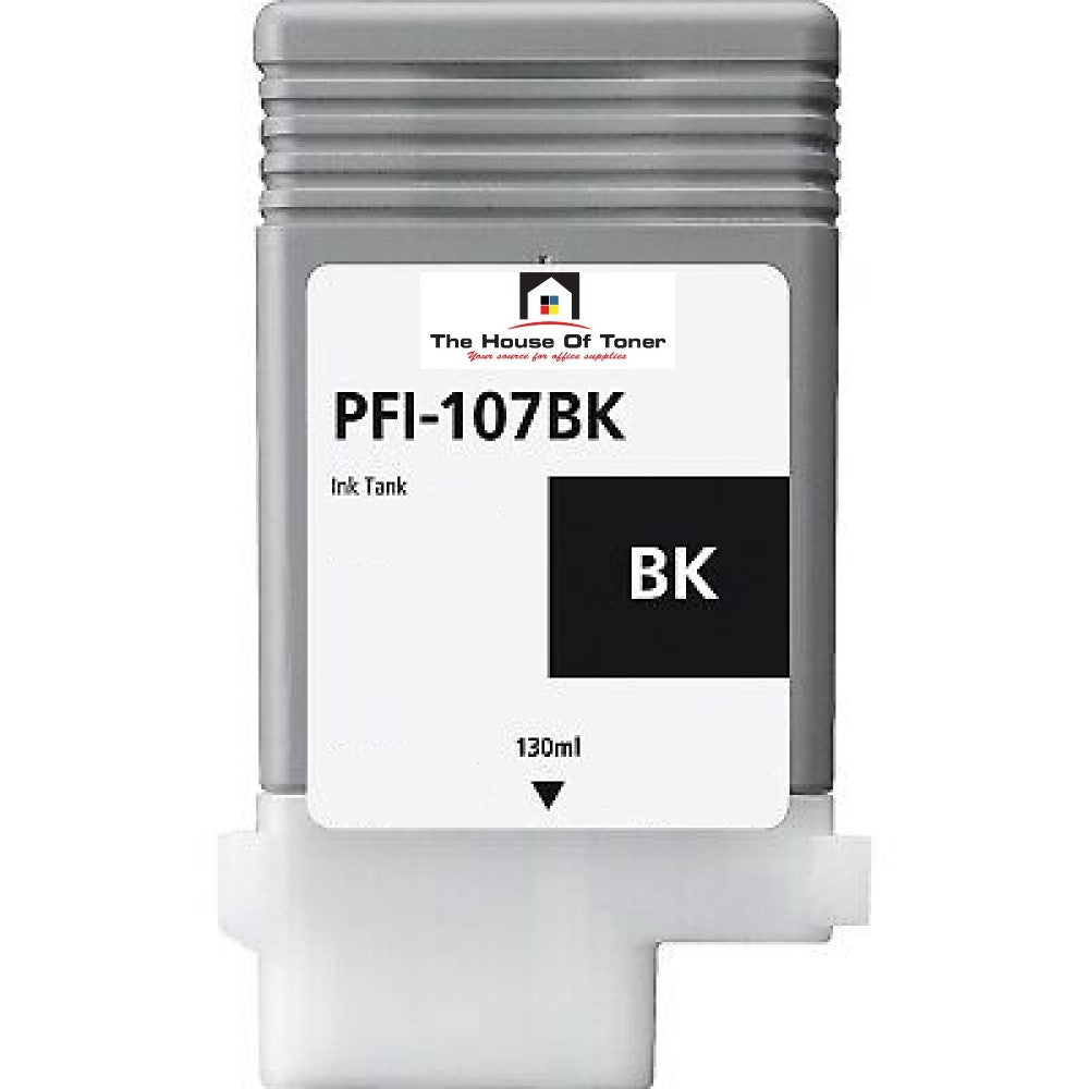 Compatible Ink Cartridge Replacement For CANON 6705B001 (PFI-107BK) Black (130 ML)