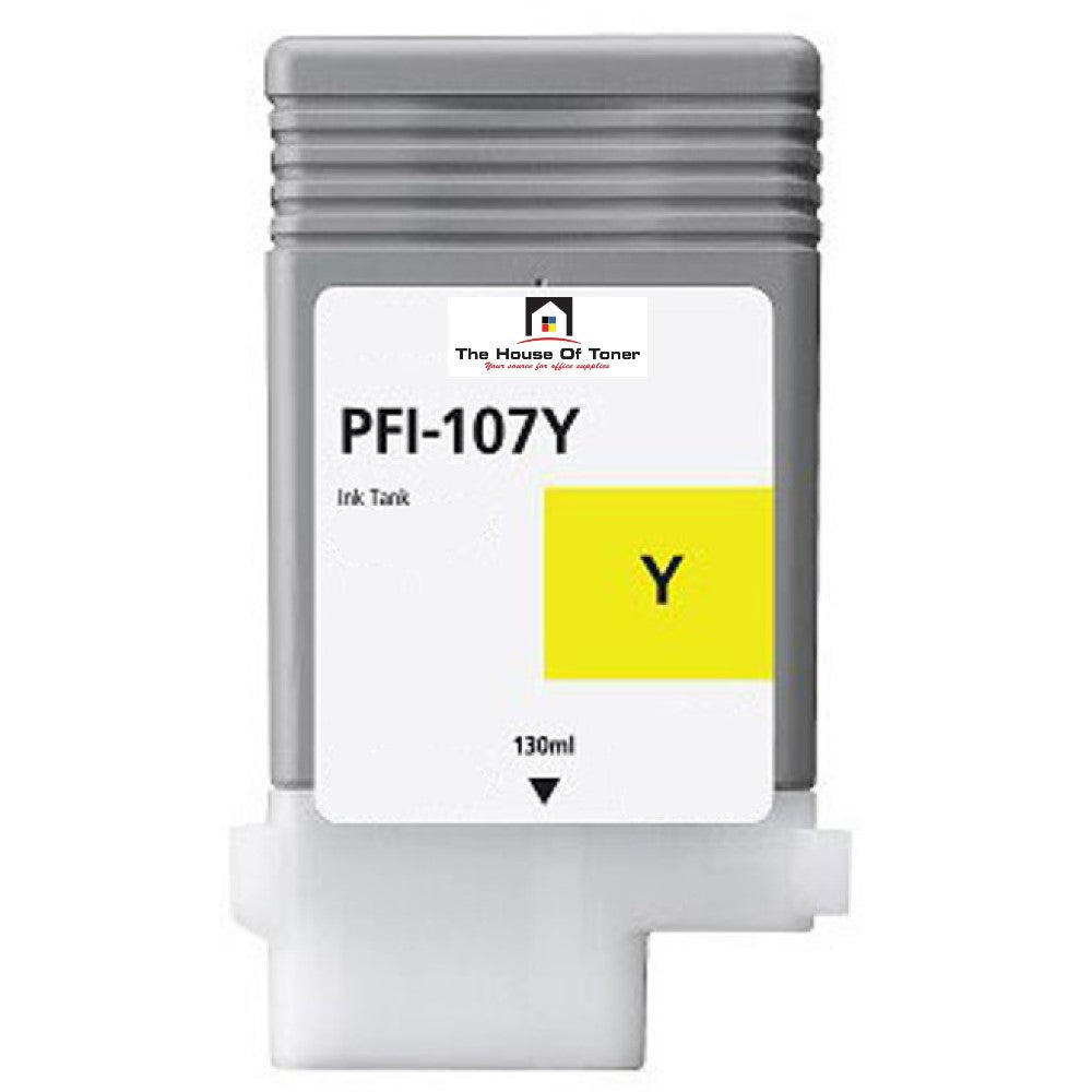 Compatible Ink Cartridge Replacement For CANON 6708B001 (PFI-107Y) Yellow (130 ML)