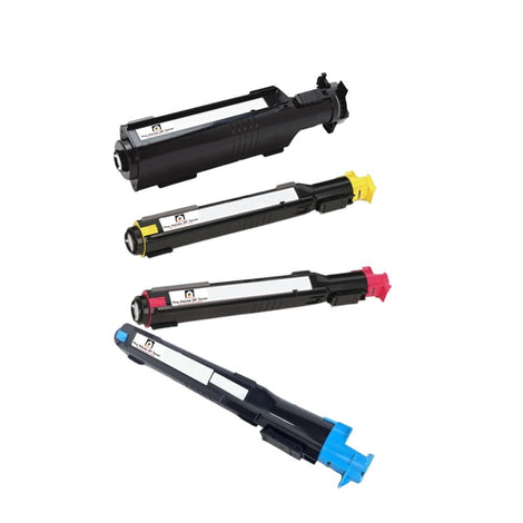 Compatible Toner Cartridge Replacement For XEROX 6R1318, 6R1267, 6R1268, 6R1269 (006R01318, 006R01267, 006R01268, 006R01269) Black, Cyan, Yellow, Magenta (21K YLD- Black, 8K YLD-Color ) 4-Pack
