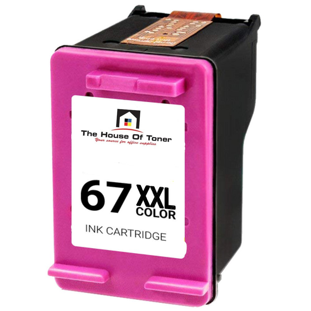 Compatible Ink Cartridge Replacement For HP 6ZA16AN (67XXL) Extra High Yield Tri-Color (400 YLD)