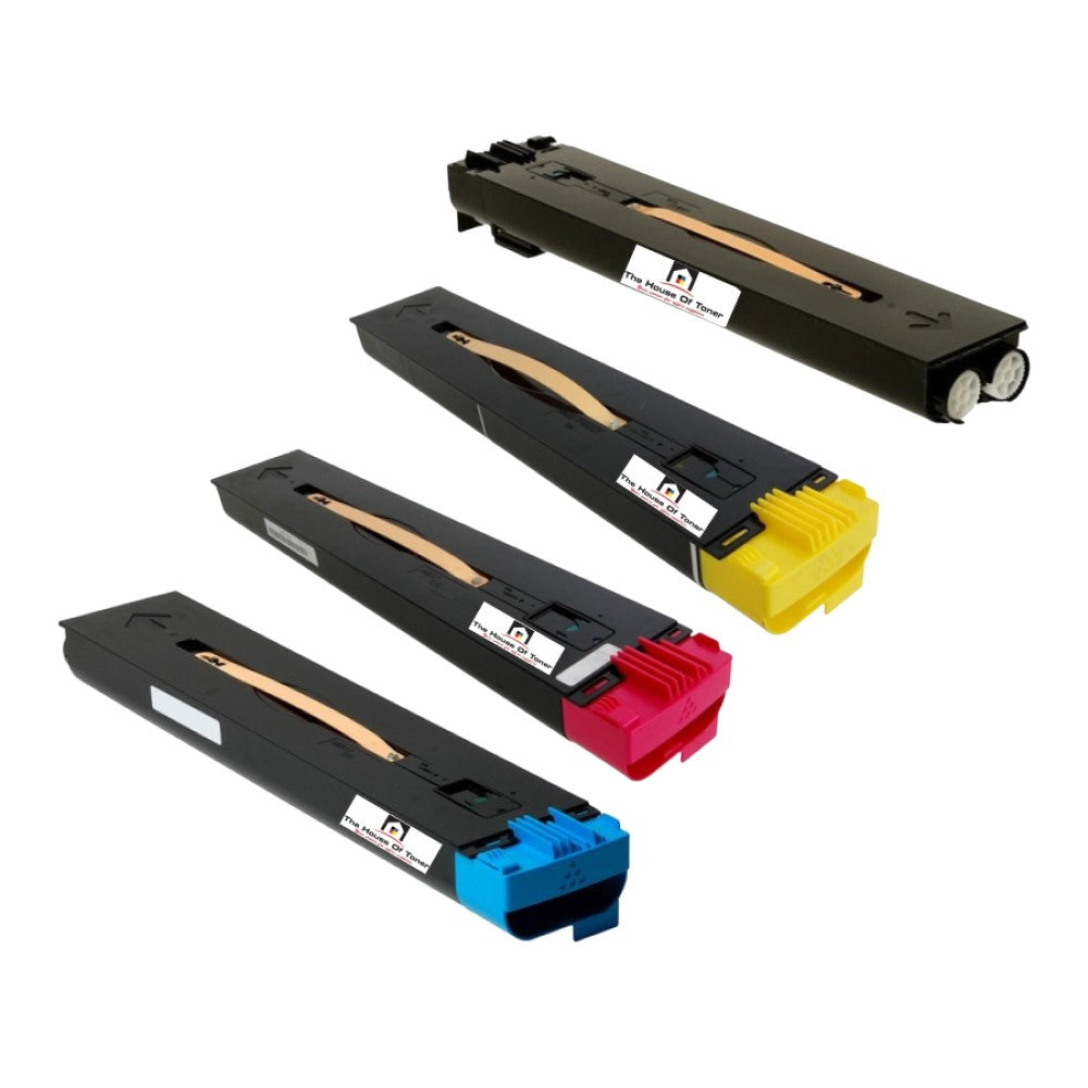 Compatible Toner Cartridge Replacement for XEROX 6R1219, 6R1220, 6R1221, 6R1222 (Black, Yellow, Cyan, Magenta) 30K YLD- Black, 34K YLD-Color (4-Pack)