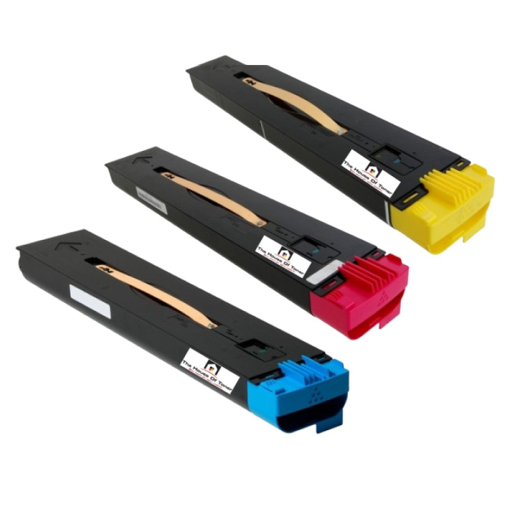 Compatible Toner Cartridge Replacement for XEROX 6R1220, 6R1221, 6R1222 (Yellow, Cyan, Magenta) 34K YLD (3-Pack)