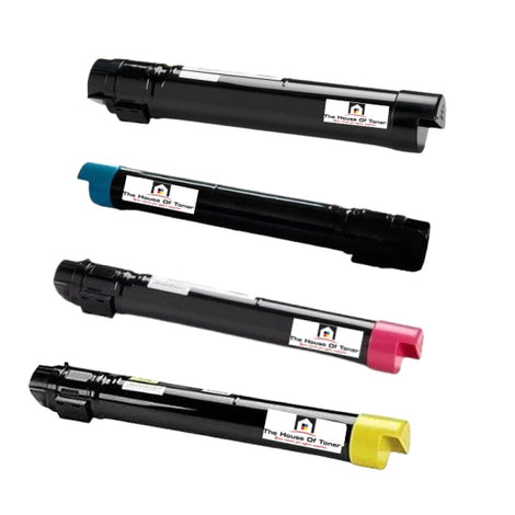 Compatible Toner Cartridge Replacement for XEROX 006R01512, 006R01511, 006R01510, 006R01509 (6R1512, 6R1510, 6R1511, 6R1509) Cyan, Magenta, Yellow, Black (15K YLD) 4-Pack