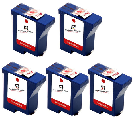 Compatible Ink Cartridge Replacement for PITNEY BOWES 797-0 (Flourescent Red) 600 YLD (800 Impressions) 5-Pack