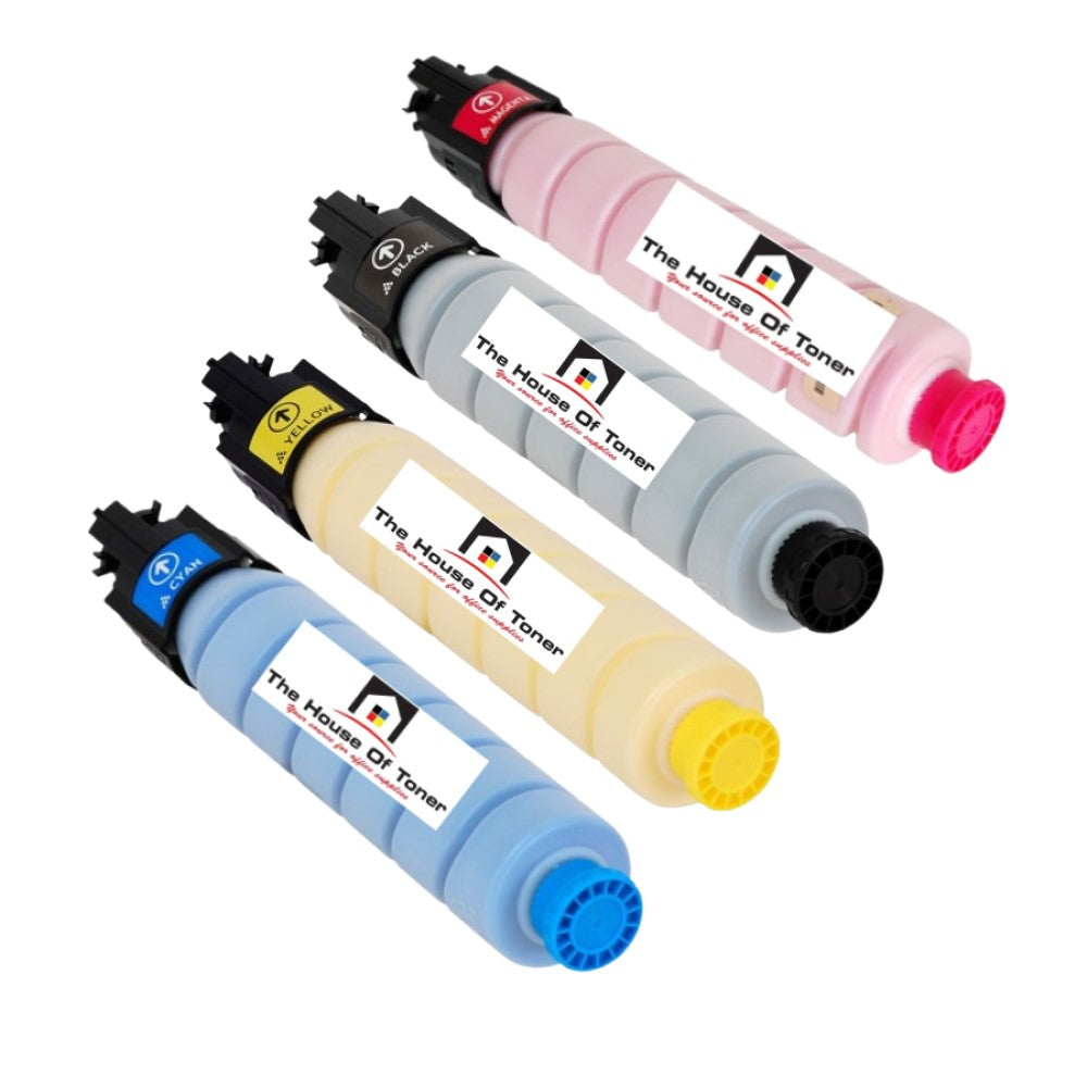 Compatible Toner Cartridge Replacement for Lanier 821105, 821106, 821107, 821108 (Black, Yellow, Magenta, Cyan) 24K YLD-Black, 21K YLD-Colors (4-Pack)