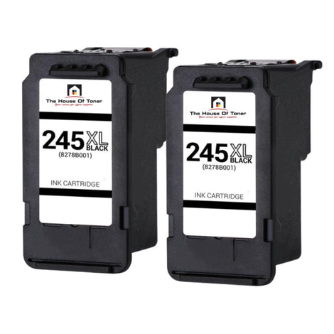 Compatible Ink Cartridge Replacement For CANON 8278B001 (PG-245XL) Black (300 YLD) 2-Pack