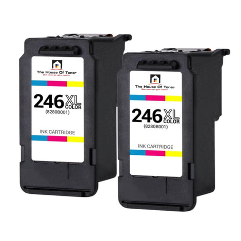 Compatible Ink Cartridge Replacement For CANON 8280B001 (CLI-246XL) High Yield Tri-Color (300 YLD) 2-Pack