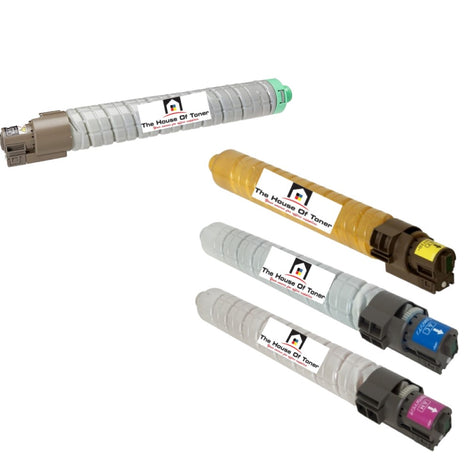 Compatible Toner Cartridge Replacement for Gestetner 884978, 884979, 884980, 884981 (Black, Yellow, Magenta, Cyan) 17K YLD (4-Pack)