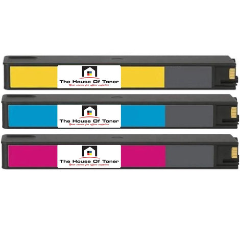 Compatible Ink Cartridge Replacement for HP L0S04AN;L0R98AN;L0S01AN (972X) Cyan, Yellow, Magenta (3-Pack)