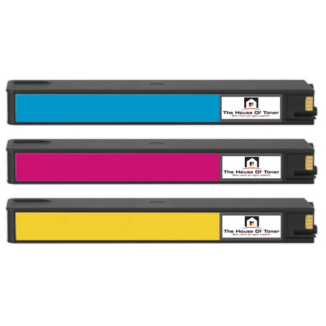 Compatible Ink Cartridge Replacement For HP L0R86AN, L0R89AN, L0R92AN (972A) Cyan, Magenta, Yellow (3K YLD) 3-Pack