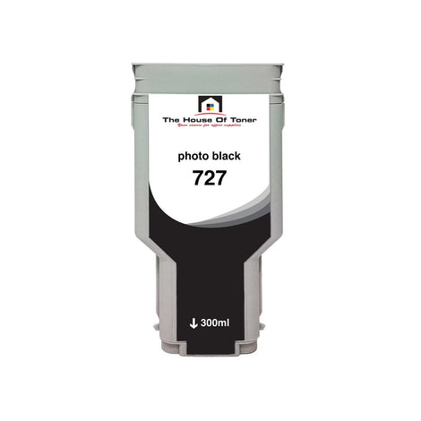 Compatible Ink Cartridge Replacement For HP F9J79A (727) Photo Black (300 ML)