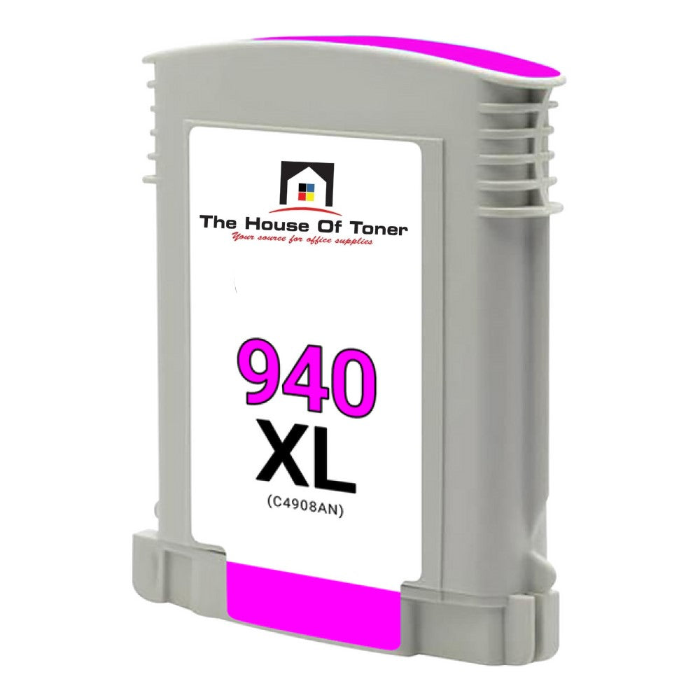 Compatible Ink Cartridge Replacement for HP C4908AN (940XL) Magenta (1.4K YLD)