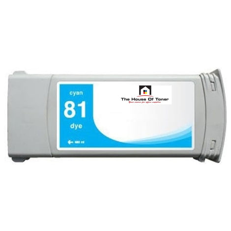 Compatible Ink Cartridge Replacement For HP C4931A (81) Cyan (680 ML)