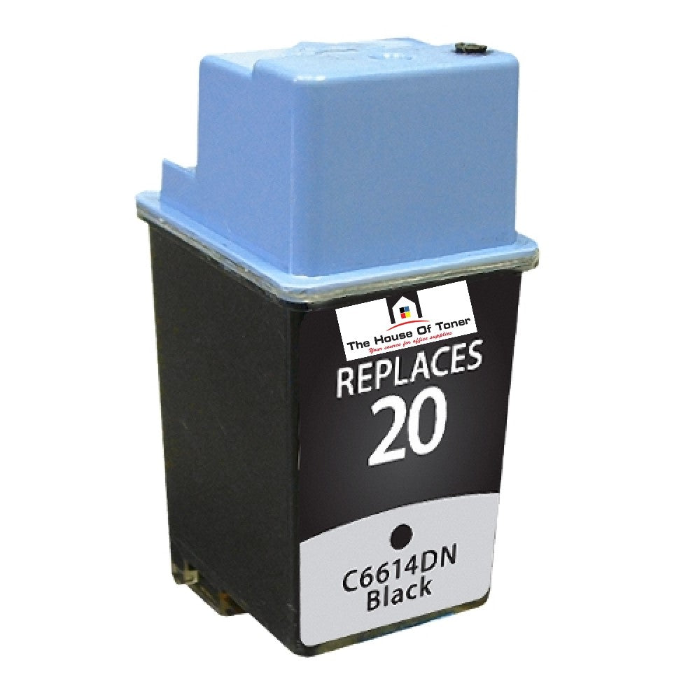 Compatible Ink Cartridge Replacement for HP C6614DN (20) Black (600 YLD)