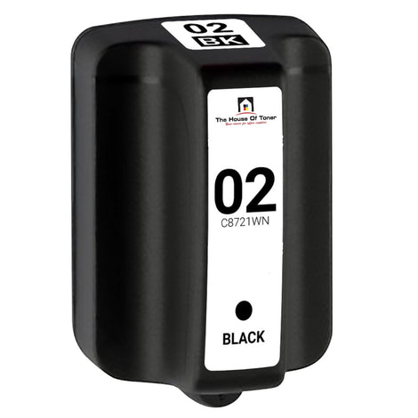 Compatible Ink Cartridge Replacement for HP C8721WN (02) Black (660 YLD)