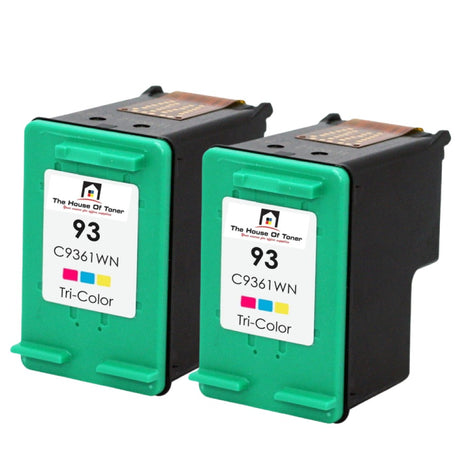 Compatible Ink Cartridge Replacement for HP C9361WN (93) Tri-Color (175 YLD) 2-Pack