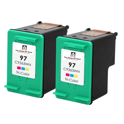 Compatible Ink Cartridge Replacement for HP C9363WN (97) Tri-Color (450 YLD) 2-Pack
