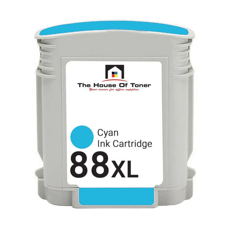Compatible Ink Cartridge Replacement for HP C9391AN (88XL) High Cyan (1.5K YLD)