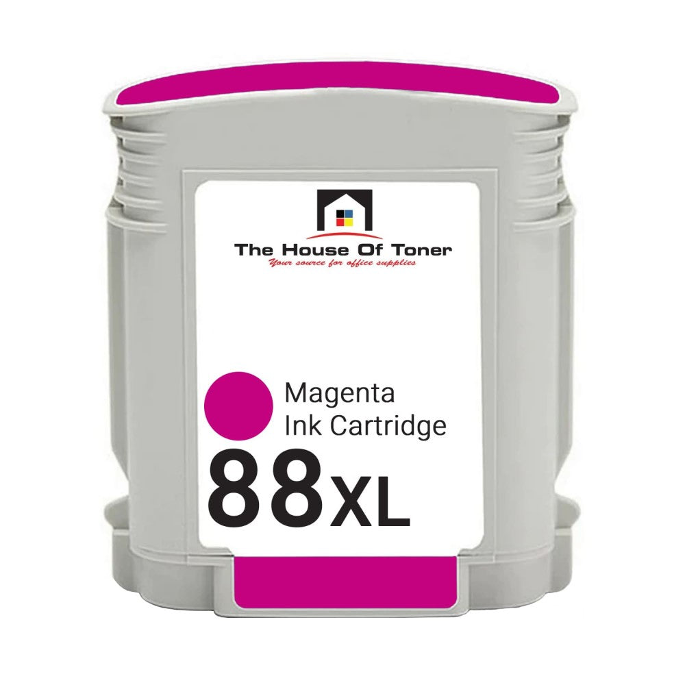 Compatible Ink Cartridge Replacement for HP C9392AN (88XL) High Magenta (1.5K YLD)