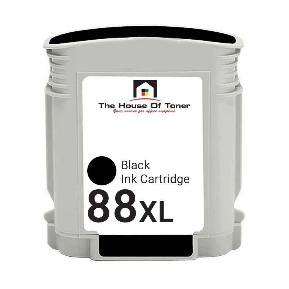 Compatible Ink Cartridge Replacement for HP C9396AN (88XL) High Yield Black (2.4K YLD)